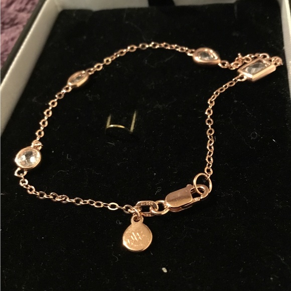 Victoria Wieck Rose Gold Sterling Silver CZ Bracelet - Picture 2 of 7